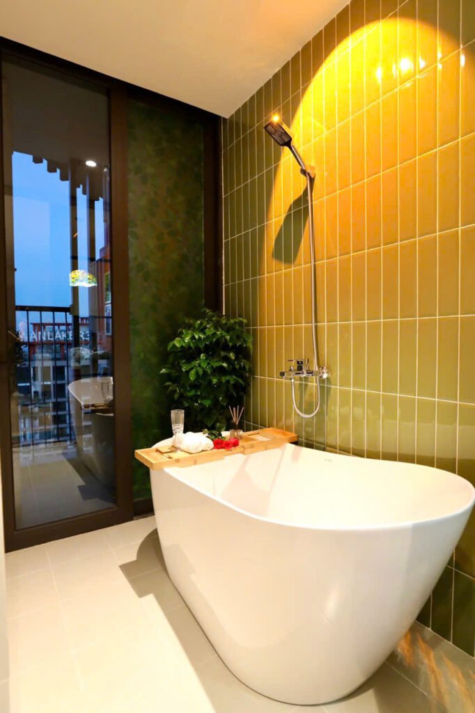 Một số Homestay 1 phòng ngủ Ecopark có bồn tắm
