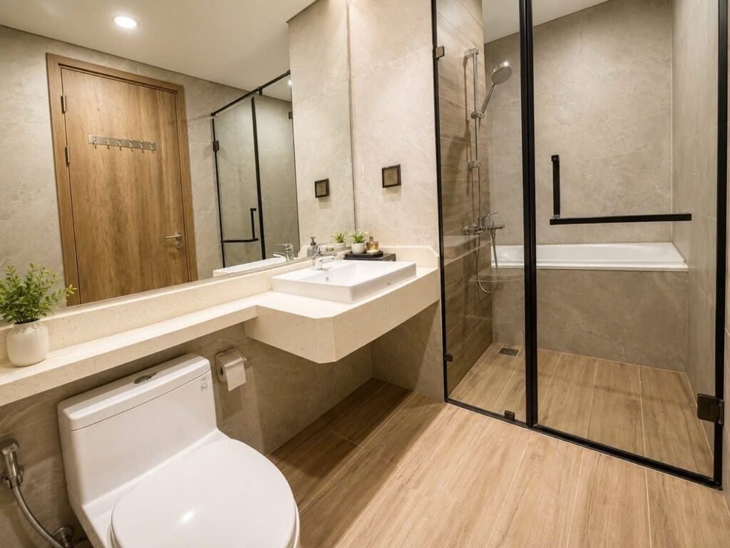 Một số căn Homestay 2 phòng ngủ có bồn tắm