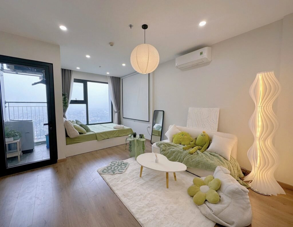 Homestay Smart City Có View Đẹp | Ngắm Thành Phố, Công Viên Từ Căn Hộ Cao Tầng